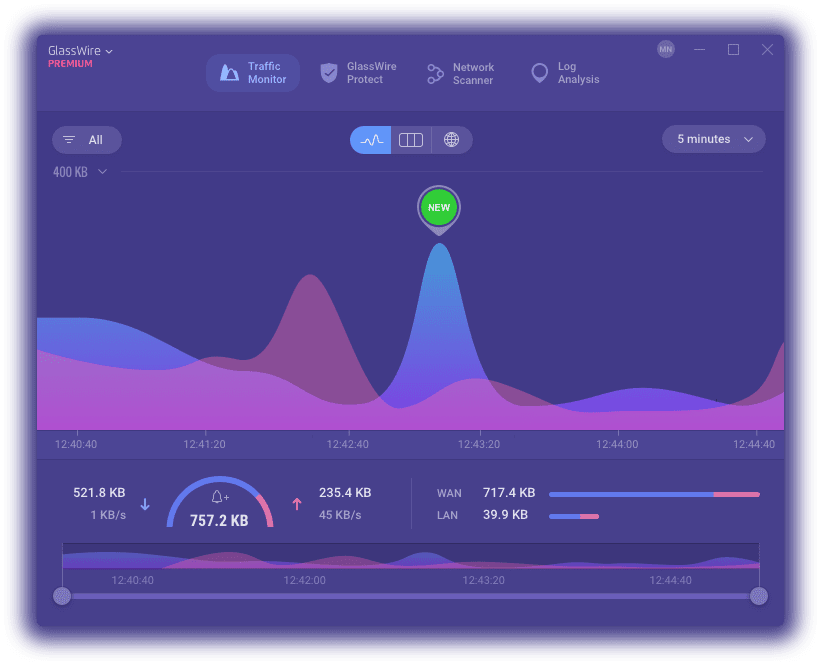 GlassWire Network Graph